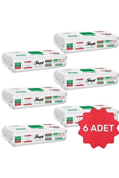 Sleepy Beyaz Sabun 50'li 4 XL Mopa Uyumlu Temizlik Havlusu X 6 ürün görseli 1