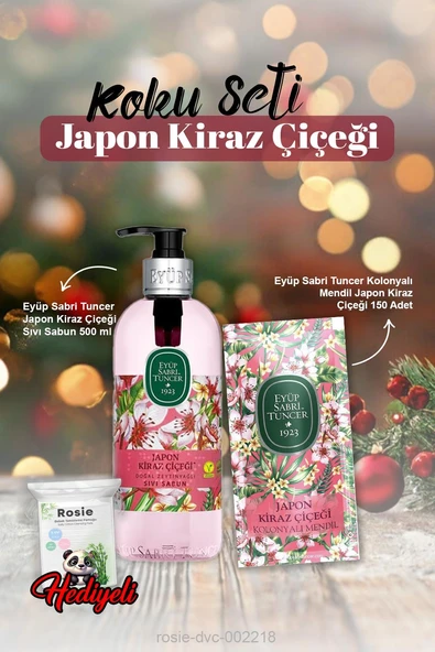 Eyüp Sabri Japon Kiraz Çiçeği Sıvı Sabun 500 ml ve 1500 ml ve Rosie Pamuk ürün görseli 1