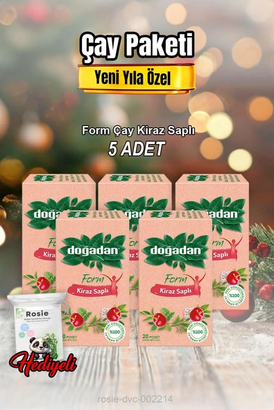 Form Çay Kiraz Saplı 20'li X 5 ve Rosıe Pamuk ürün görseli 1