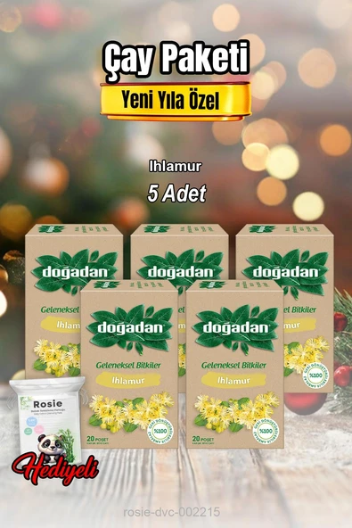 Ihlamur Çayı 20'li  X 5 ve Rosıe Pamuk ürün görseli 1