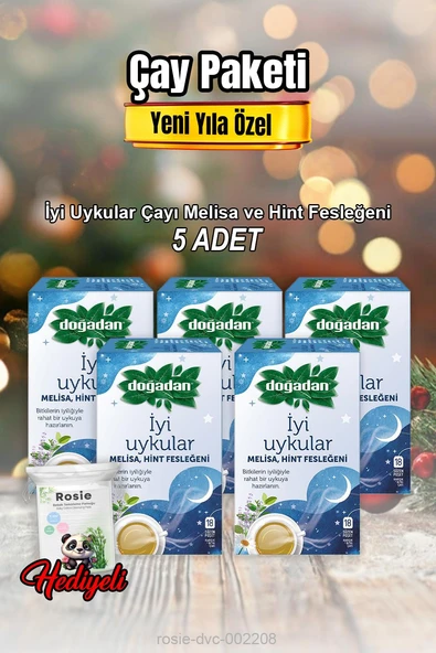 Doğadan İyi Uykular Melisa, Hint Fesleğeni 18'li X 5 ve Rosıe Pamuk ürün görseli 1