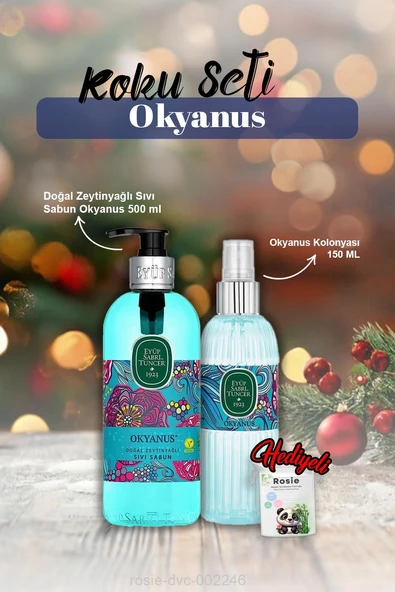 Okyanus Kolonya 150ml, Sıvı Sabun 500ml ve Rosie Pamuk ürün görseli 1
