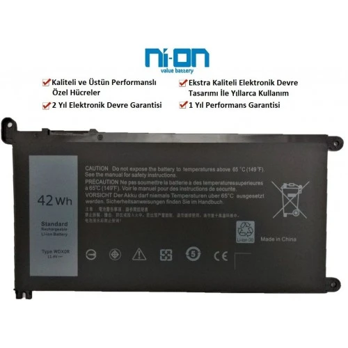 Nion Dell 451-BCBS A Kalite Notebook Batarya - Pil ürün görseli 1