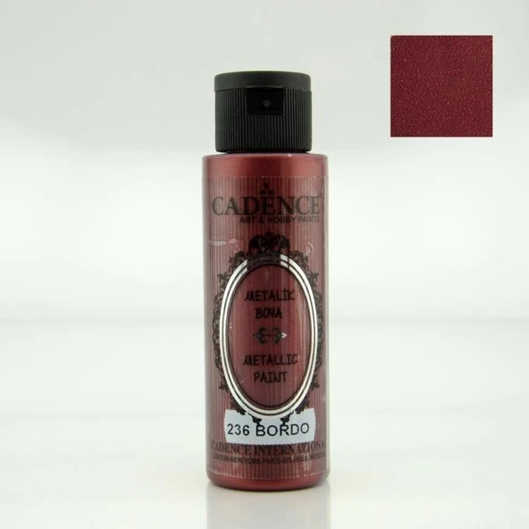 METALİK SEDEFLİ BOYA 236 BORDO 70ML ürün görseli 1