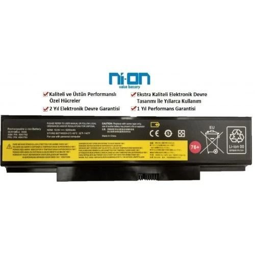Nion Lenovo Thinkpad 20DF 20DF004UTX Notebook Batarya - Pil ürün görseli 1