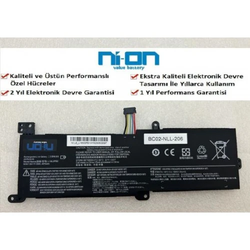 Nion Lenovo ideaPad S145-15IW S145-15IWL 81MV015YTX Notebook Batarya - Pil ürün görseli 1