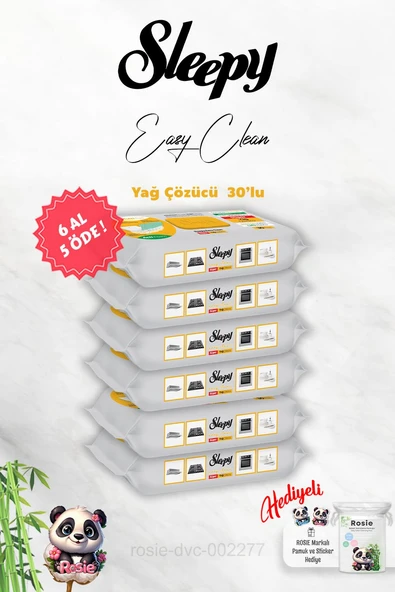6 AL 5 ÖDE Yağ Çözücü Sleepy 30'lu ve Rosie Hediye ürün görseli 1