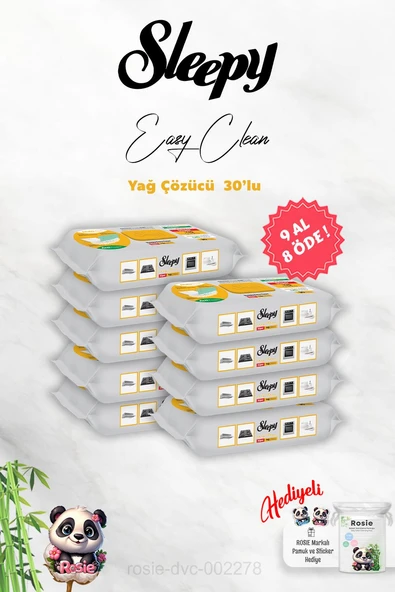 Sleepy 9 AL 8 ÖDE Yağ Çözücü 30'lu ve Rosie Hediye ürün görseli 1
