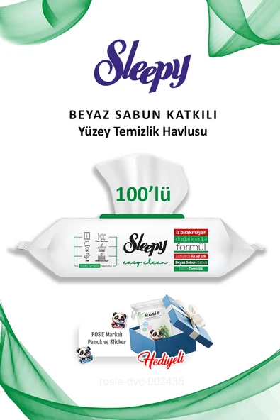 Beyaz Sabun Katkılı Sleepy Easy Clean 100'lü ve Rosie ürün görseli 1