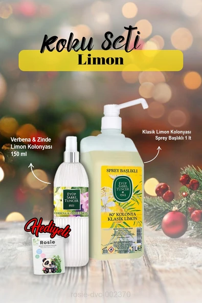 Limon Kolonyası Verbena & Zinde 150 ml ve 1 lt, Rosie Hediye ürün görseli 1