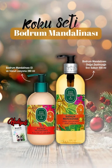 El ve Vücut Losyon 280 ml, Sıvı Sabun 500 ml B. Mandalina ve Rosie Hediye ürün görseli 1