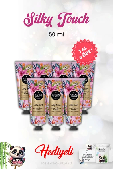 Eyüp Sabri Tuncer 7 AL 6 ÖDE El Ve Vücut Kremi Silky Touch Tüp 50 Ml ve Rosie ürün görseli 1