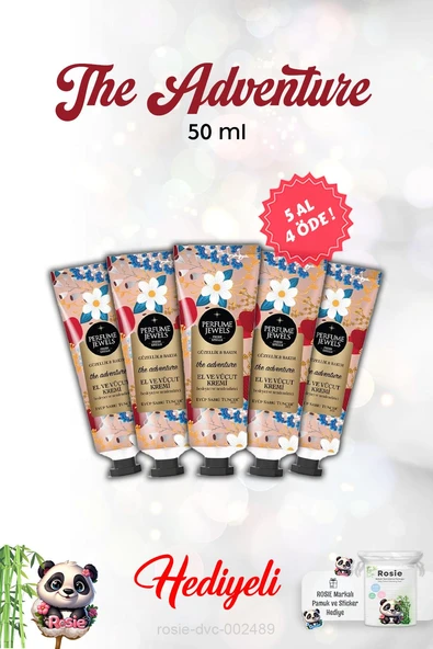 5 AL 4 ÖDE The Adventure El Ve Vücut Kremi 50 Ml ve Rosie ürün görseli 1