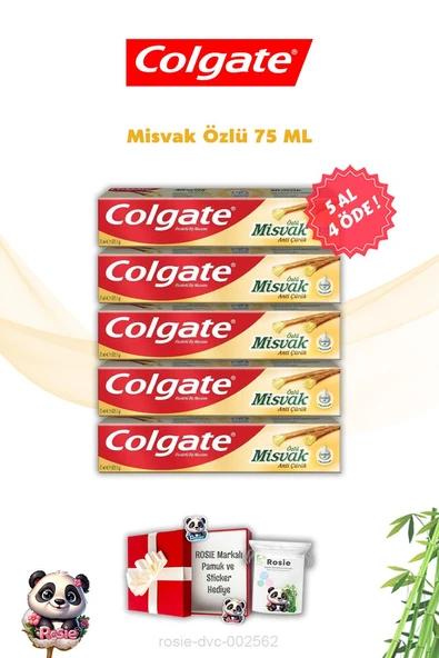 Colgate Misvak Özlü Diş Macunu 5 AL 4 ÖDE ve Rosie ürün görseli 1