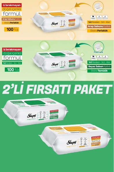 Sleepy Easy Clean Beyaz Sabun + Arap Sabun Ekonomik Paket ürün görseli 1