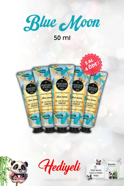 5 AL 4 ÖDE Blue Moon El Ve Vücut Kremi 50 Ml ve Rosie ürün görseli 1