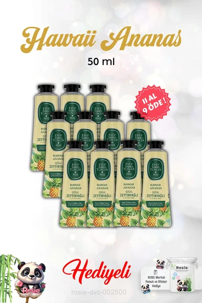 Hawaii Ananas 11 AL 9 ÖDE El Ve Vücut Kremi 50 Ml veRosie ürün görseli 1