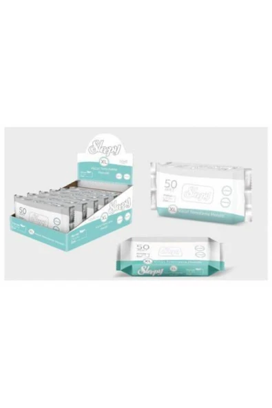 Vücut Temizleme Mendili Sleepy XL 50"li X 6 ürün görseli 1