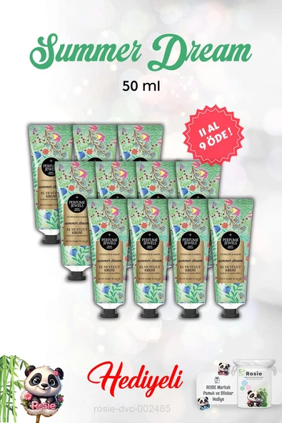 Summer Dream 11 AL 9 ÖDE El Ve Vücut Kremi 50 Ml veRosie ürün görseli 1