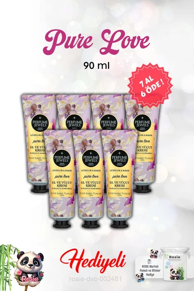 7 AL 6 ÖDE El Ve Vücut Kremi Pure Love 50 Ml ve Rosie ürün görseli 1