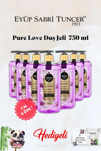 Pure Love Duş Jeli Eyüp Sabri Tuncer 7 AL 6 ÖDE ve Rosie Hediye ürün görseli 1