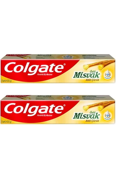 Colgate Misvak Özlü Diş Macunu 75 ml + 75 ml ürün görseli 1