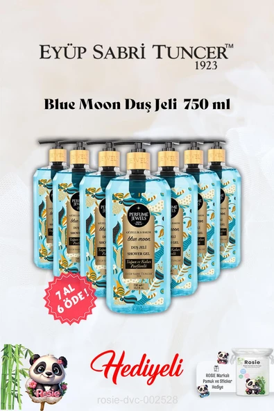 Blue Moon Duş Jeli Eyüp Sabri Tuncer 7 AL 6 ÖDE ve Rosie Hediye ürün görseli 1