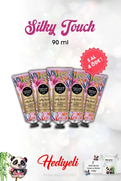 El Ve Vücut Kremi Silky Touch 50 Ml 5 AL 4 ÖDE ve Rosie ürün görseli 1