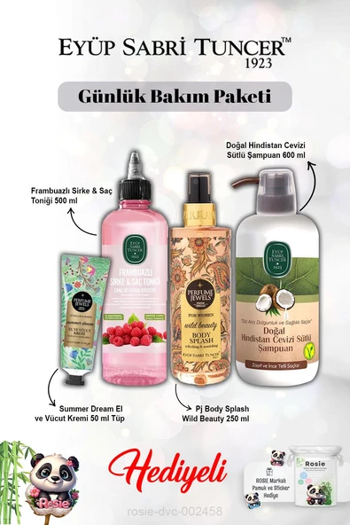 Tonik Frambuaz, Krem Summer Dream,Vücut Spreyi Wild Beauty, Şampuan Hindistan Cevizi ve Rosie ürün görseli 1