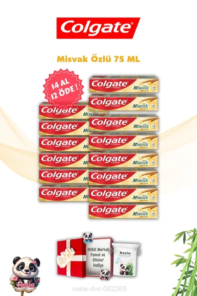 Diş Macunu  Misvak Özlü 14 AL 12 ÖDE Colgate ve Rosie ürün görseli 1