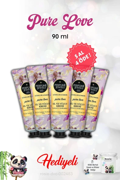 Pure Love  5 AL 4 ÖDE El Ve Vücut Kremi 50 Ml Eyüp Sabri Tuncer ürün görseli 1