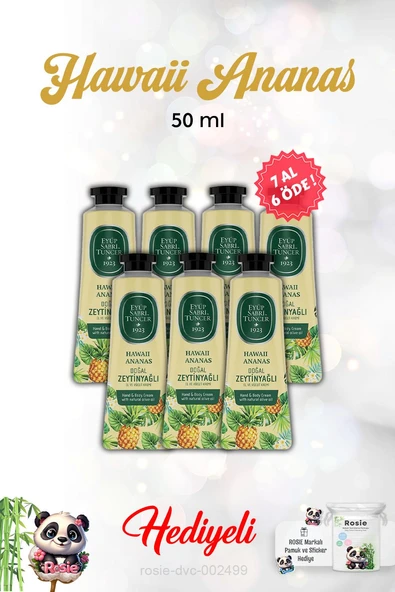 50 ml El Ve Vücut Kremi Hawaii Ananas 7 AL 6 ÖDE ve Rosie ürün görseli 1