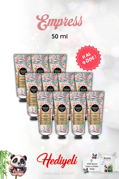 Empress 11 AL 9 ÖDE El Ve Vücut Kremi 50 Ml ve Rosie ürün görseli 1