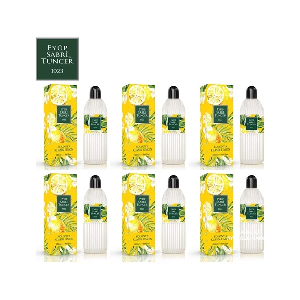 Eyüp Sabri Tuncer Klasik Limon Kolonyası 80 Derece Pet 400 ml x 6 ürün görseli 1
