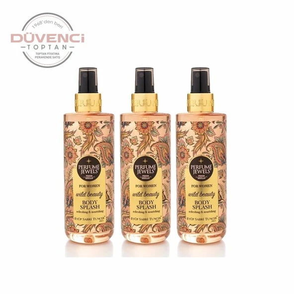Düvenci Toptan Eyüp Sabri Tuncer Pj Body Splash Wild Beauty 250 ml 3' lü Paket ürün görseli 1