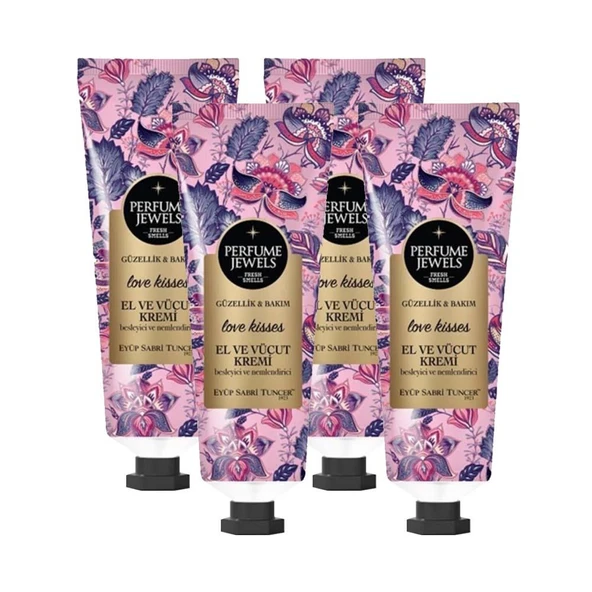 Eyüp Sabri Tuncer Perfume Jewels Love Kisses El Kremi 50ML x 4 ürün görseli 1