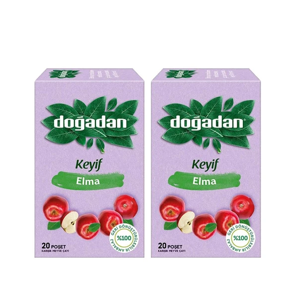 Doğadan Elma Çayı 20'li x 2 Adet - Resim 2