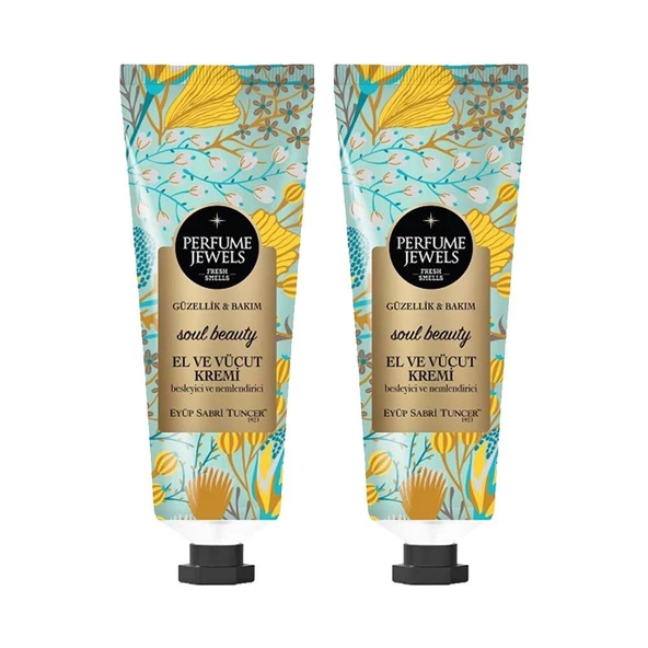 Eyüp Sabri Tuncer Perfume Jewels Soul Beauty El ve Vücut Kremi 50 ml x 2 ürün görseli 1
