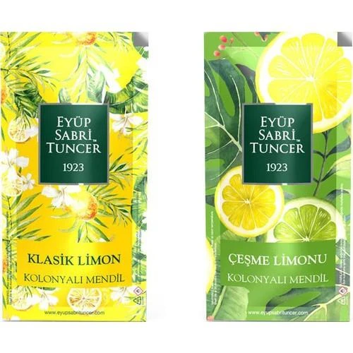 Eyüp Sabri Tuncer Kolonyalı Mendil Klasik ve Çeşme Limonu 300 Adet ürün görseli 1