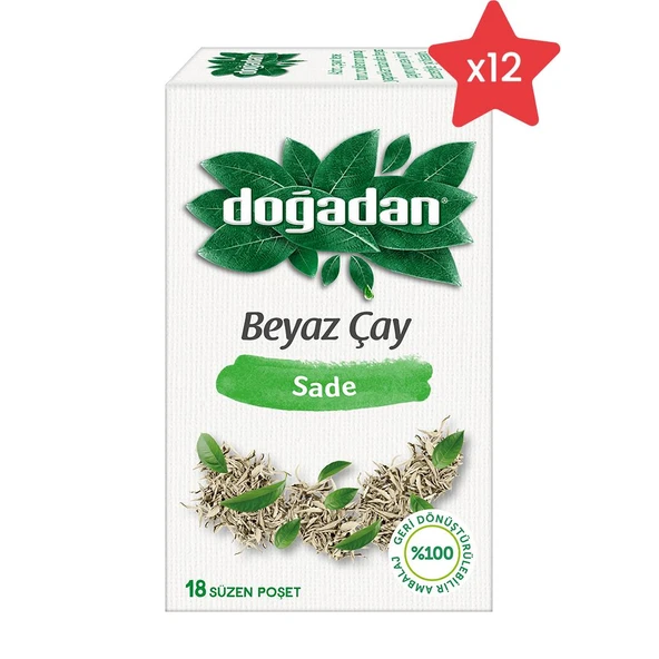 Doğadan Beyaz Çay Sade x 12 ürün görseli 1