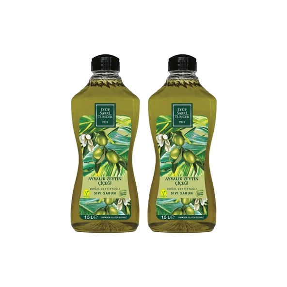 Eyüp Sabri Tuncer Ayvalık Zeytin Çiçeği 1,5 lt Sıvı Sabun Doğal Zeytinyağlı x 2 Adet ürün görseli 1