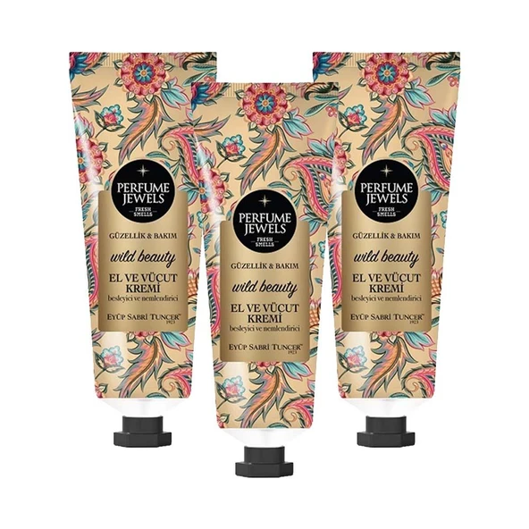 Eyüp Sabri Tuncer Perfume Jewels Wild Beauty El Kremi 50ML x 3 ürün görseli 1