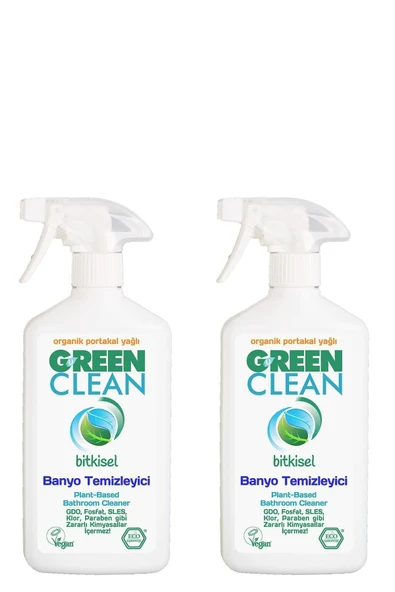 Green Clean Organik Portakal Yağlı Banyo Temizleyicisi 2 Li Set ürün görseli 1