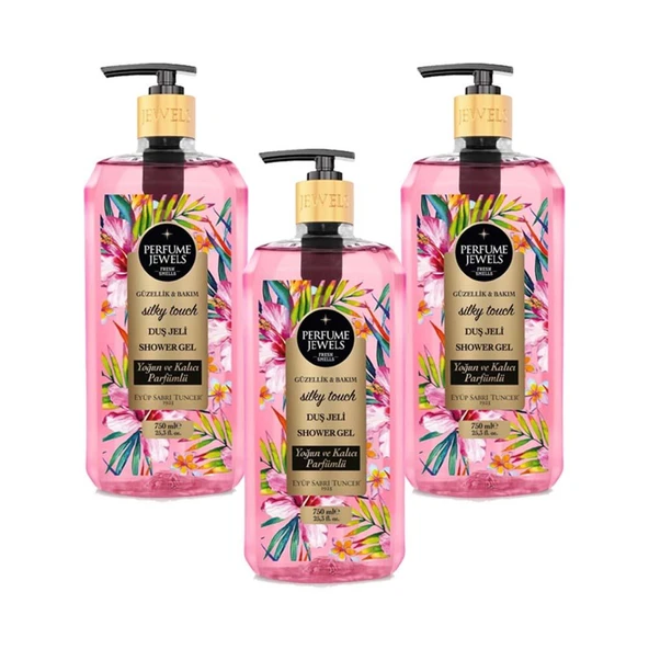 Eyüp Sabri Tuncer Silky Touch Duş Jeli 750 ml x 3 ürün görseli 1