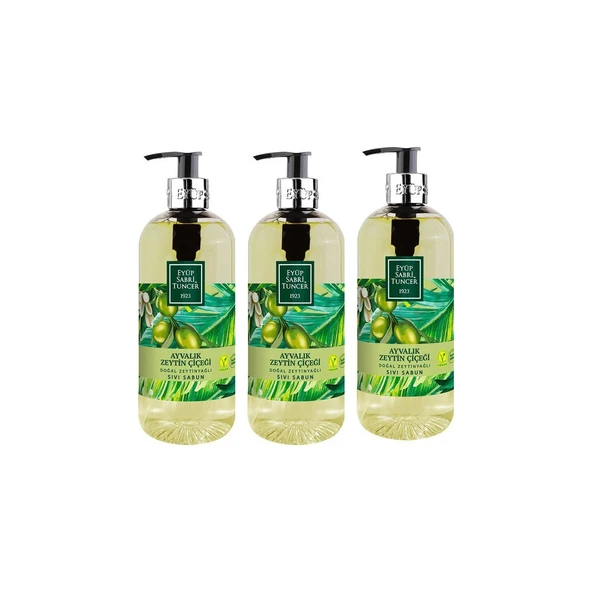 Eyüp Sabri Tuncer Ayvalık Zeytin Çiçeği Doğal Zeytinyağlı Sıvı Sabun 500 ml X 3 Adet ürün görseli 1