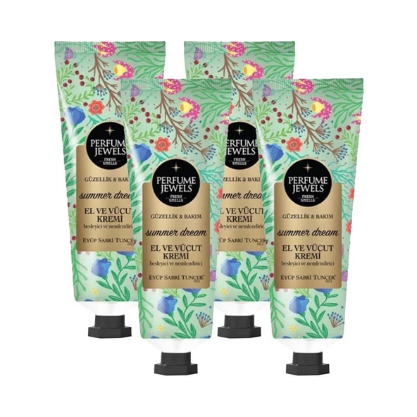 Eyüp Sabri Tuncer Perfume Jewels Summer Dream El Kremi 50ML x 4 ürün görseli 1