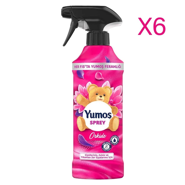 Yumoş Sprey Yıkaması Zor Eşyalar Için Orkide 450 ml x 6 ürün görseli 1