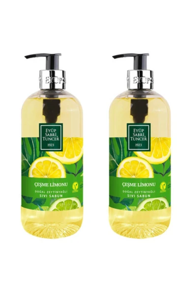 Eyüp Sabri Tuncer Çeşme Limonu Doğal Zeytinyağlı Sıvı Sabun 500 ml x 2 Adet ürün görseli 1