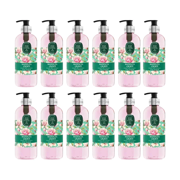 Eyüp Sabri Tuncer Doğal Zeytinyağlı Sıvı Sabun Manolya Çiçeği 500 ML x 12 Adet ürün görseli 1