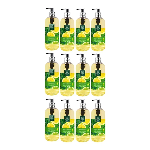 Eyüp Sabri Tuncer Doğal Zeytinyağlı Sıvı Sabun Çeşme Limonu 500 ml x 12 Adet ürün görseli 1